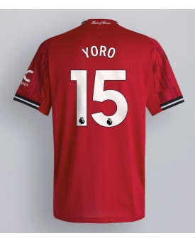Billige Fotballdrakt Manchester United Leny Yoro #15 Replika Hjemmedrakt 2025-26 Kortermet Billige Fotballdrakt Manchester United Leny Yoro #15 Replika Hjemmedrakt 2025-26 Kortermet